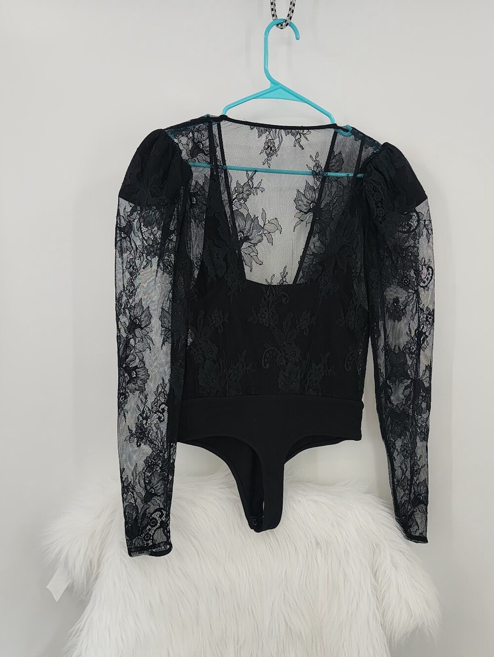 LOVERS + FRIENDS DEXTER Black Lace BODYSUIT Size Small NEW - Picture 8 of 12